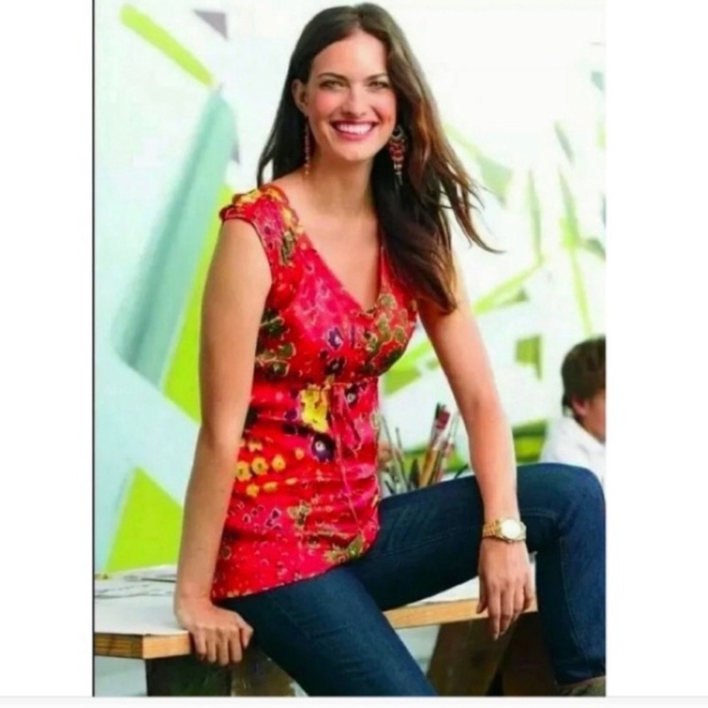 CAbi 363 Wild Flower Art Teacher Tunic
